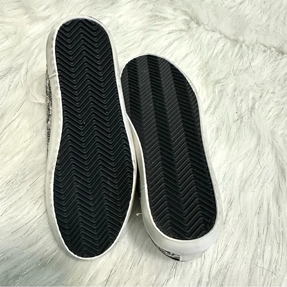 SAM EDELMAN | Aubrie Girl's Glitter Leopard Sneakers Big kids size 4 - Picture 4 of 8